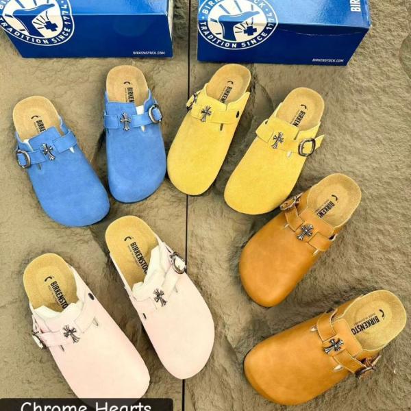 Chrome hearts Birkenstock mules