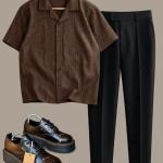 Elegant Brown Shirt Outfit