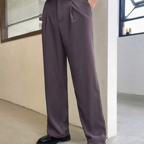Beyond The CrossMen's Woven Casual Straight Leg Solid Color Pants