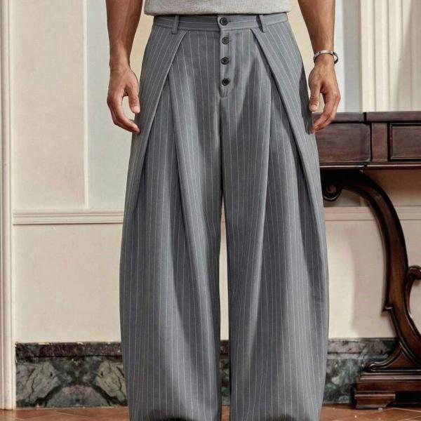 Beyond The Cross Men's Striped Print Pants