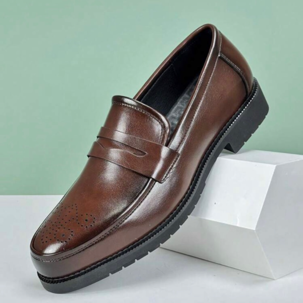 Beyond The Cross Men's Slip-On Penny Loafers