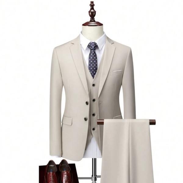 Beyond The Cross Men Slim Business Casual Suits Dress